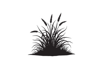Grass Plant Outline Natural Grass Blade Silhouette