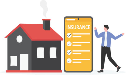 Happy parents with children. Family portrait. Property,car and Insurance protection shield. Assurance plan,

