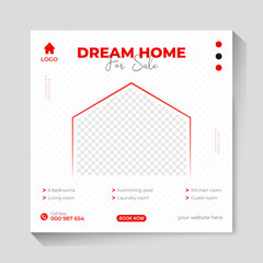Real Estate social media post design template