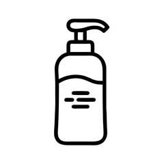 Fototapeta premium Hair conditioner bottle icon on transparent background for beauty and self-care concept 
