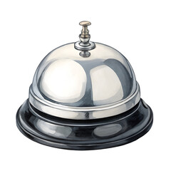 Service Bell: Reception Desk Bell on trasparent background