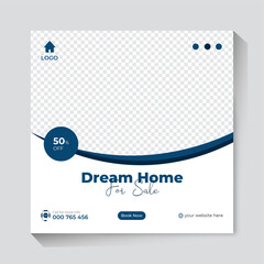 Real Estate social media post design template