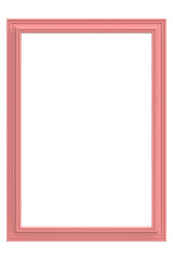 Picture frame. Portrait frame. 3D illustration.