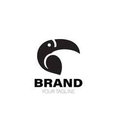 Toucan Logo. Toucan Logo Design. Toucan Logo Brand. Toucan Logo Vector Design Isolated on White Background