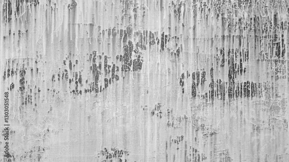 Aufkleber a black white wall with many scratches and marks as a textured background. wall looks old and worn, 