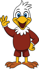 A cute cartoon Christmas snowman with a carrot nose, scarf, and top hat, standing cheerfully in a snowy scene, spreading holiday joy and festive cheer with a big smile.