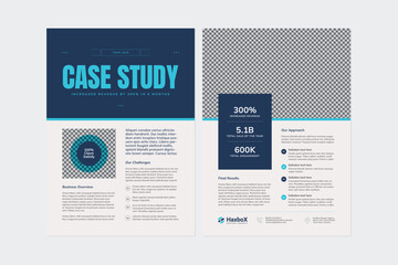 Case Study Flyer – Business Growth & Success Metrics Report