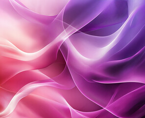 Obraz premium A soft, dreamy background with flowing lines and curves in shades of purple and pink, creating an ethereal atmosphere for the design. The image should convey tranquillity.