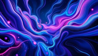 Obraz premium An energetic flow of colors blends together, forming a beautiful abstract design.