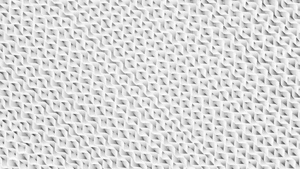 A white background with a pattern of squares and triangles. The pattern is very simple and clean