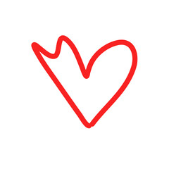 Love heart In the sign of infinity
