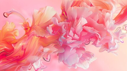 Obraz premium pink peony flower