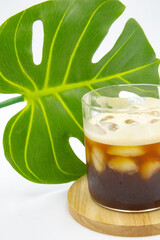 갈색 커피, 원두, 커피원두, 아이스커피