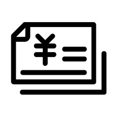 Fototapeta premium Business & Finance chenk outline icon pack