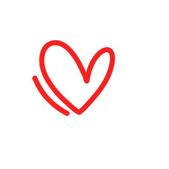 Love heart In the sign of infinity
