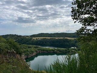 clouds over the lake