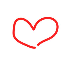 Love heart In the sign of infinity
