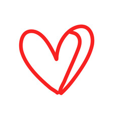 Love heart In the sign of infinity
