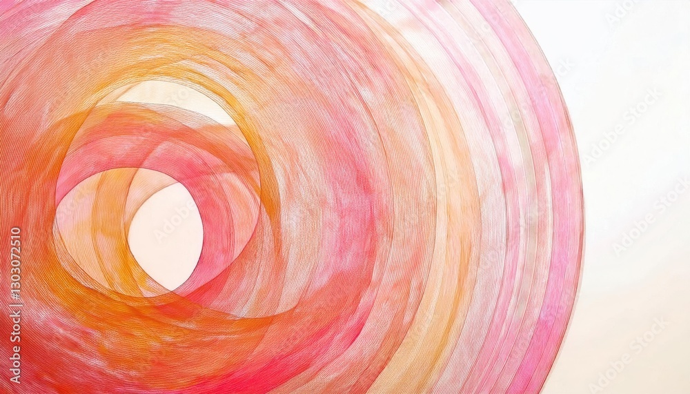 Aufkleber vibrant swirling abstract pattern in red and orange with soft gradient effect for modern design, decor, or digital art

