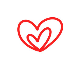 Love heart In the sign of infinity
