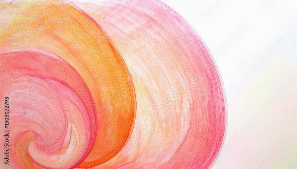 Poster vibrant swirling abstract pattern in red and orange with soft gradient effect for modern design, decor, or digital art

