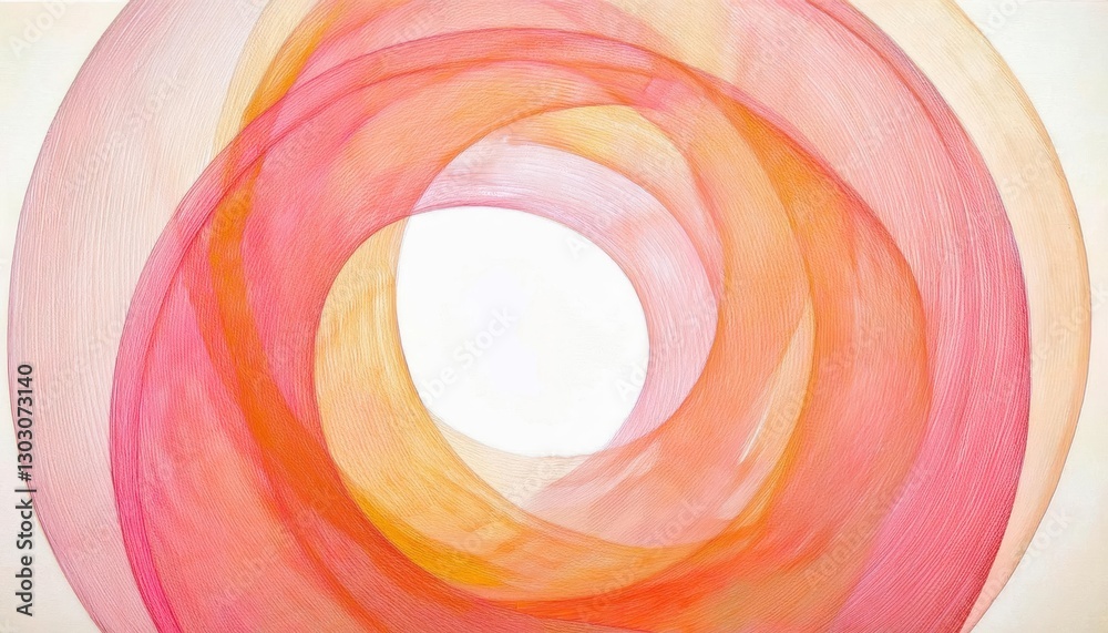 Aufkleber vibrant swirling abstract pattern in red and orange with soft gradient effect for modern design, decor, or digital art


