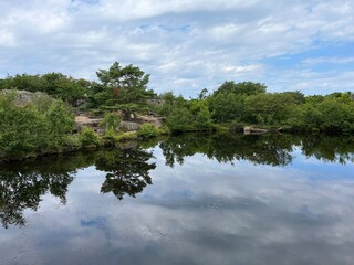 clouds over the lake