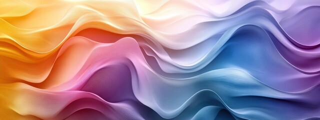 Obraz premium Stunning Abstract Waves of Colorful Swirls Representing Energy and Movement in a Digital Art Form