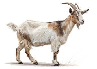 Obraz premium Goat isolated on a transparent background.