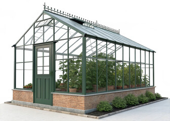 Obraz premium Greenhouse isolated on a transparent background.
