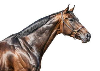 Fototapeta premium Horse isolated on a transparent background.