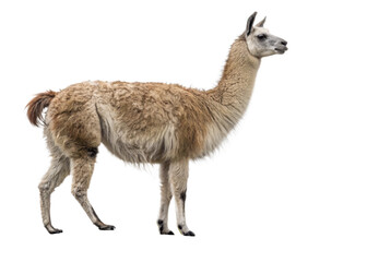 Obraz premium Llama isolated on a transparent background.