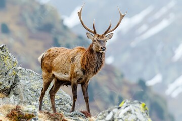 Obraz premium Exploring mountain wildlife hiking adventures in scenic destinations