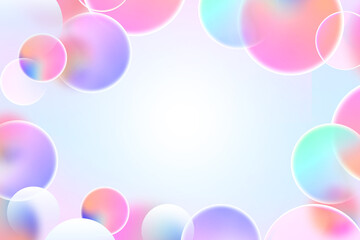 Abstract geometric background gradient soft light pastel colorful bokeh for Graphic Business background hitech technology digital design illustration web template backdrop desktop wallpaper bubbles