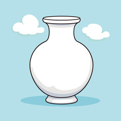vector illustration of a vase