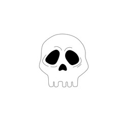 line art skull