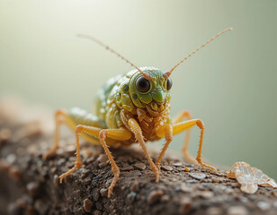 Fototapeta premium Summer's Song: The Chirping Beauty of Crickets