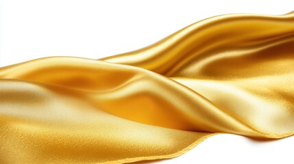 Fototapeta premium A gold fabric with a wave pattern
