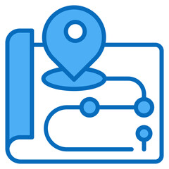 Roadmap Icon For Design Elements