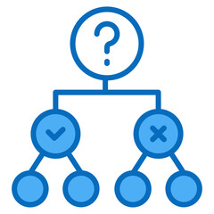 Decision Tree Icon For Design Elements