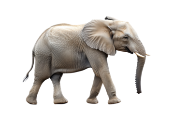elephant isolated on transparent or white background, png 