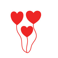 Romantic surprise gift shape heart ballon 
