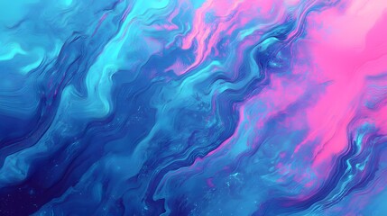 Abstract blue, mint, and pink neon hues blending into a vibrant and futuristic design aesthetic