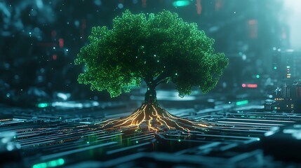 Digital Tree of Life: Nature's Resilience in a Technological World