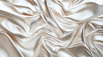 Obraz premium A white fabric with a shiny texture