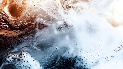 Liquid marble texture in shades of gold and white, symbolizing modern luxury and sophisticated design