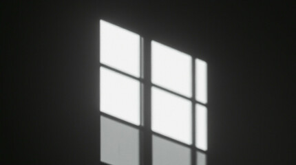 A captivating window silhouette casting soft light patterns, creating a tranquil ambiance ideal for artistic and design projects.