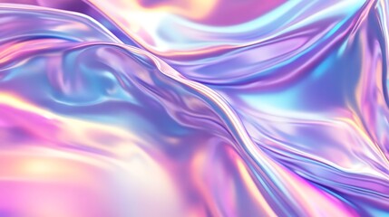 Fototapeta premium Holographic Iridescent Abstract Liquid Texture Background
