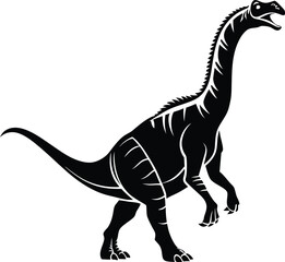 Dinosaur Silhouette, Vector Design, Dinosaur Icon