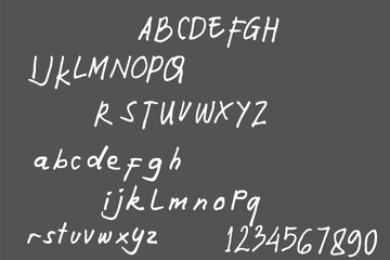 font design hand drawn